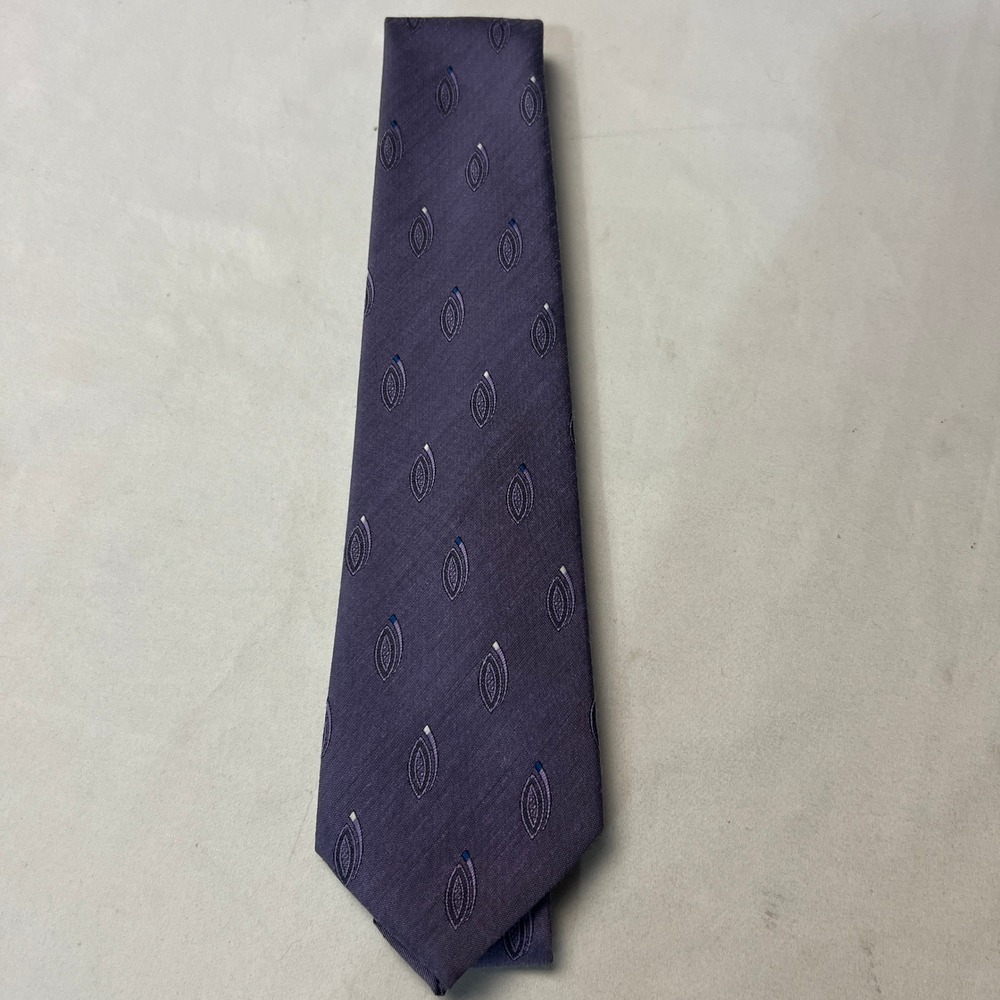 Austin Manor Mens Necktie Purple‎ Paisley Print Business Career Formal Tie